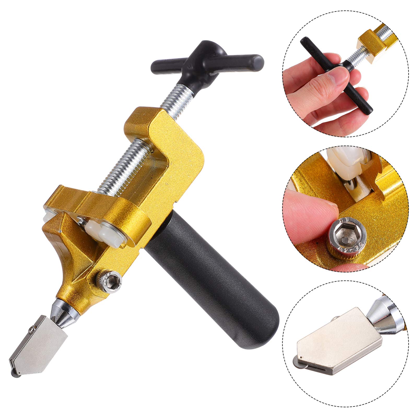 1 Set Manual Tile Cutter - Alloy Diamond Glass & Ceramic Tile Cutting Tool for Windows, Floors, DIY Projects - Hand Tool for Precise Partitioning & Smooth Cuts