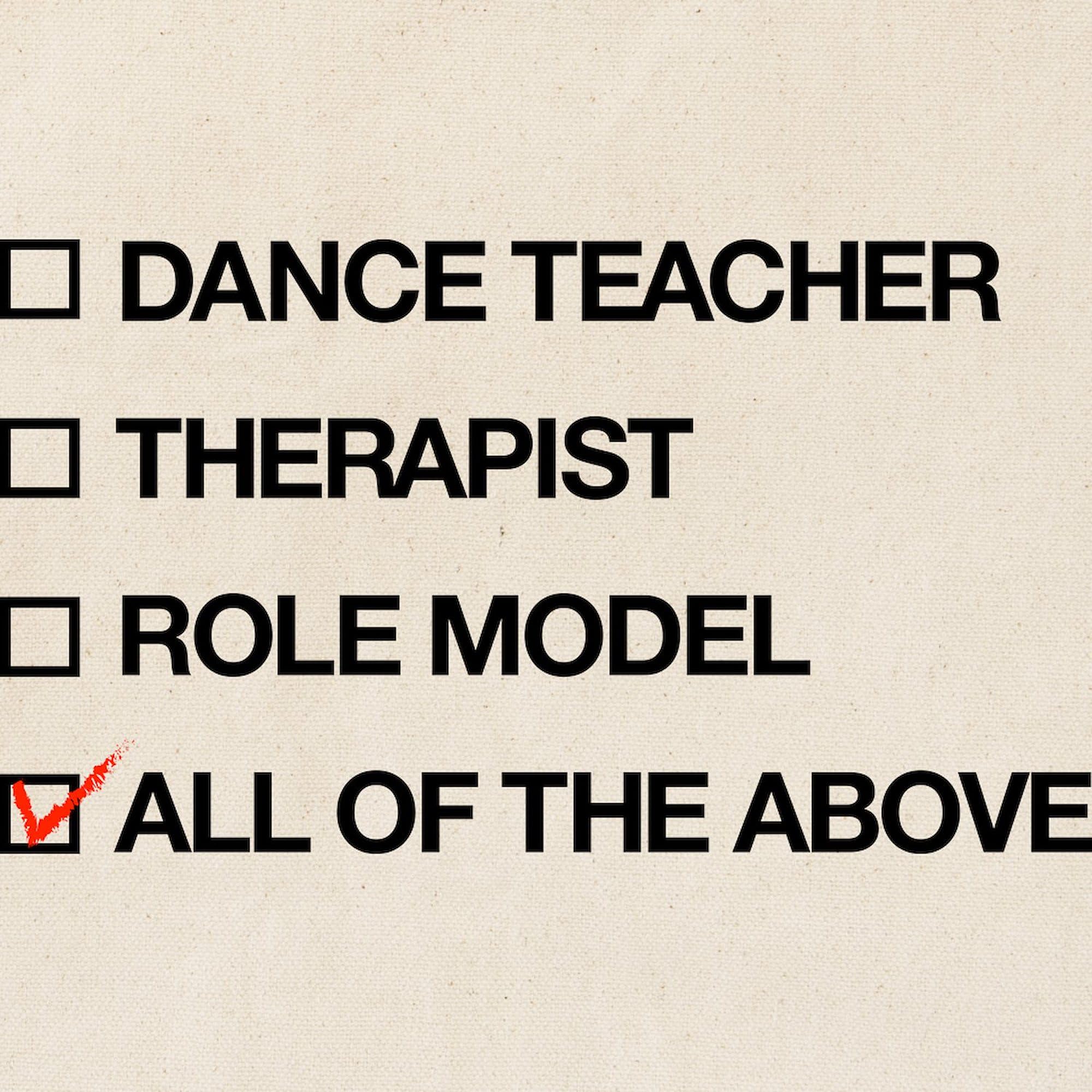 Dance Teacher Multiple Choice Tote Bag - Natural Canvas Reusable Shopping Bag for Dance Instructors, Students & Dance Studio Gifts | Eco-Friendly Grocery & Work Tote