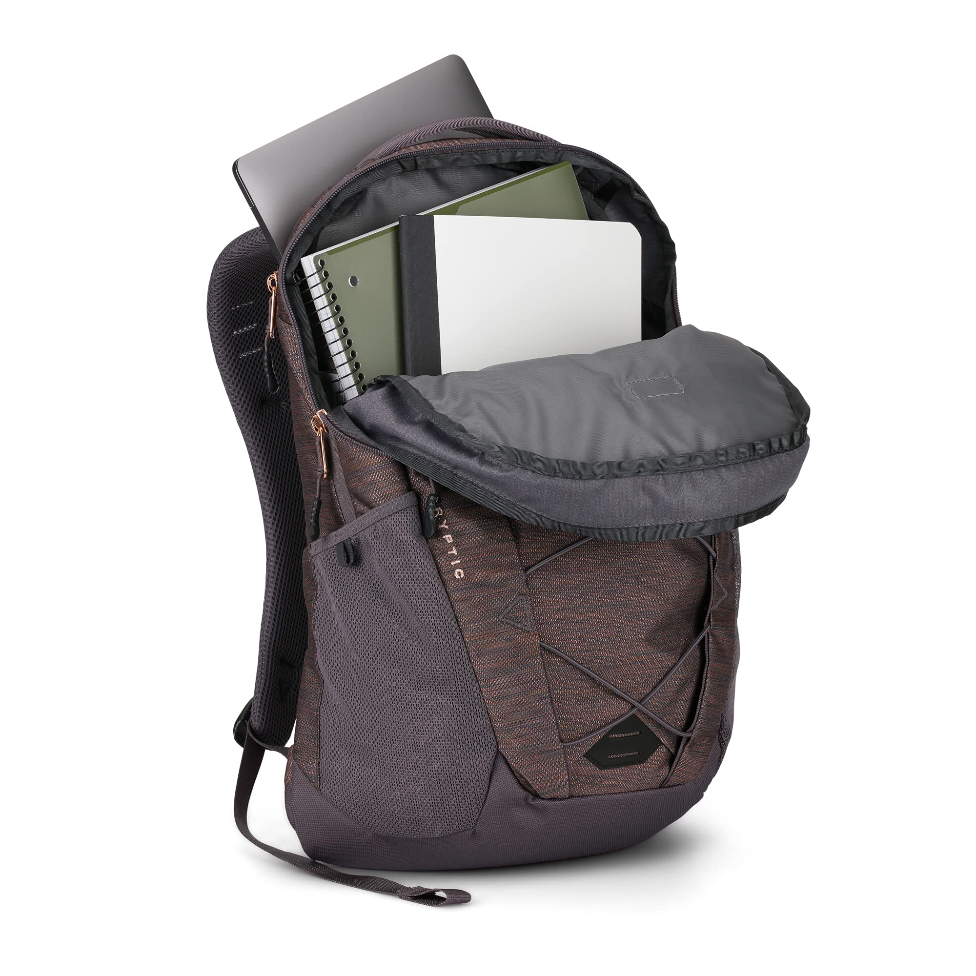 THE NORTH FACE Cryptic Everyday Laptop Backpack - Waterproof 15.6 Inch Laptop Bag for Work, School & Travel - Durable College Backpack with USB Charging Port
