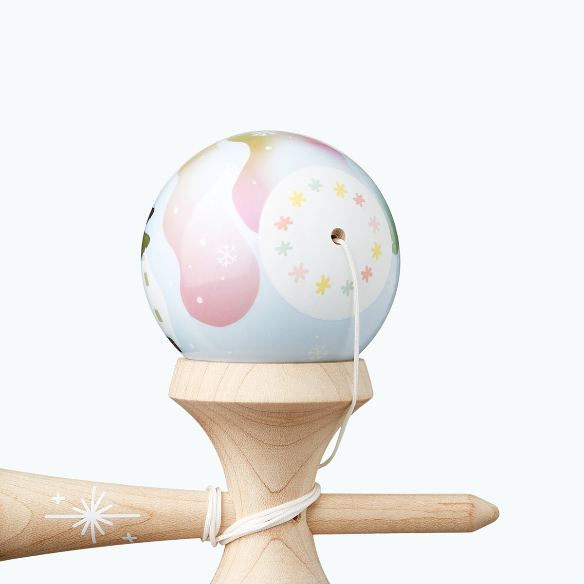 Premium Krom Signature Kendama - Handcrafted Wooden Skill Toy for All Ages - Perfect for Winter Play, Stress Relief & Skill Development