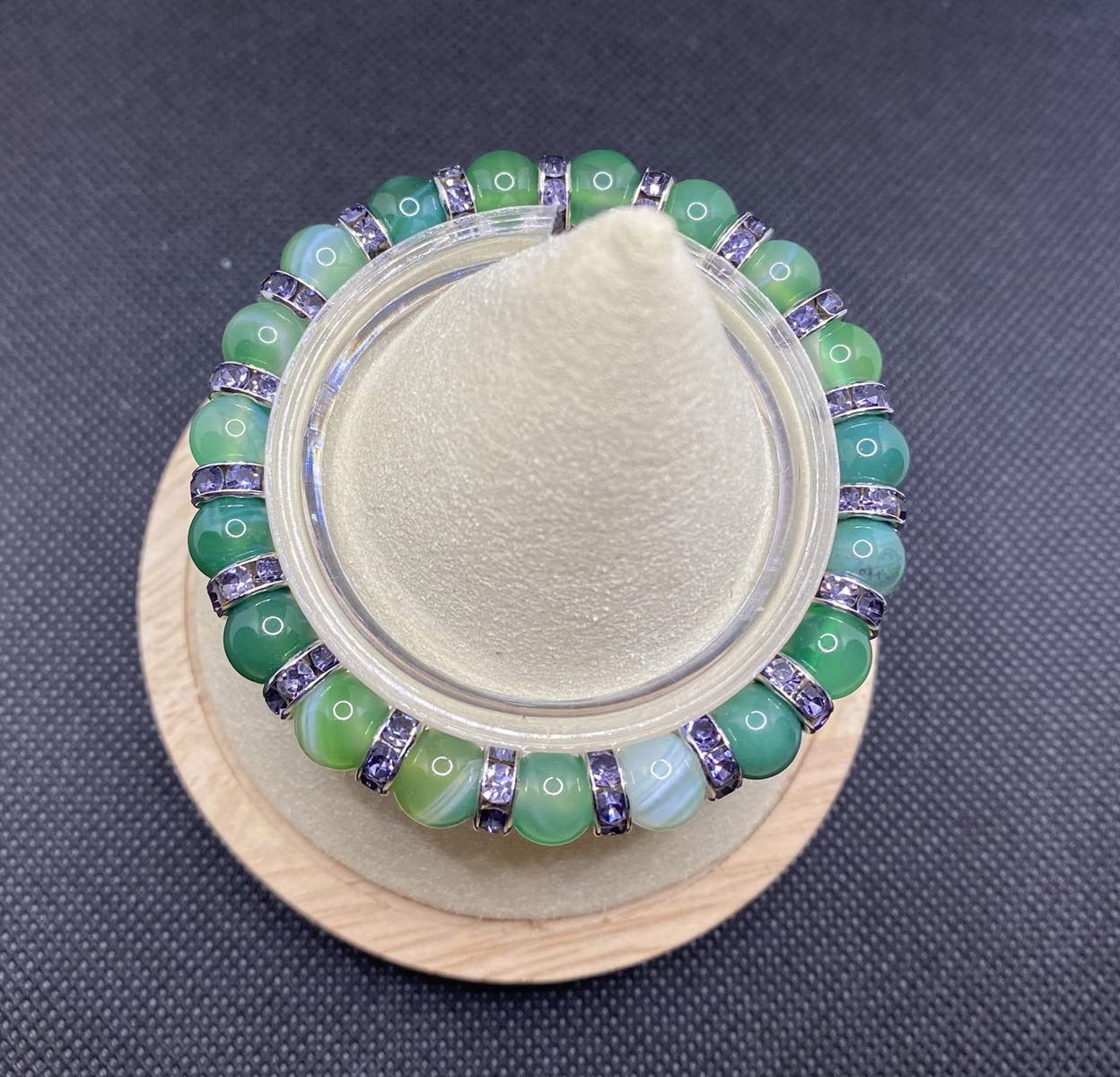 Green Agate Money Attraction Chakra Bracelet - Wealth & Prosperity Stone Beaded Bracelet for Good Luck & Abundance | Perfect for Meditation, Energy Healing & Spiritual Gifts