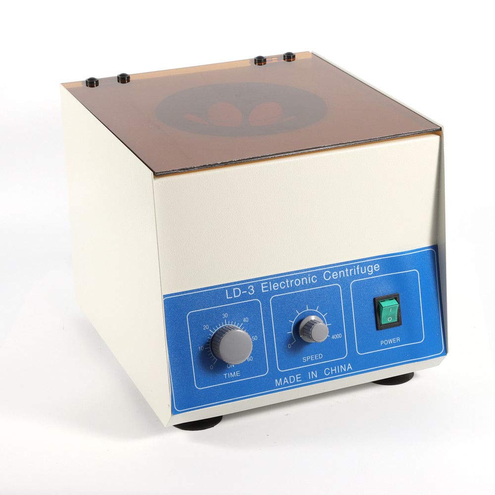 LD-3 Electric Benchtop Centrifuge Machine - 6 x 50ml Large Capacity, 4000 RPM - Fast US Shipping - Ideal for Lab, Medical, and Research Applications