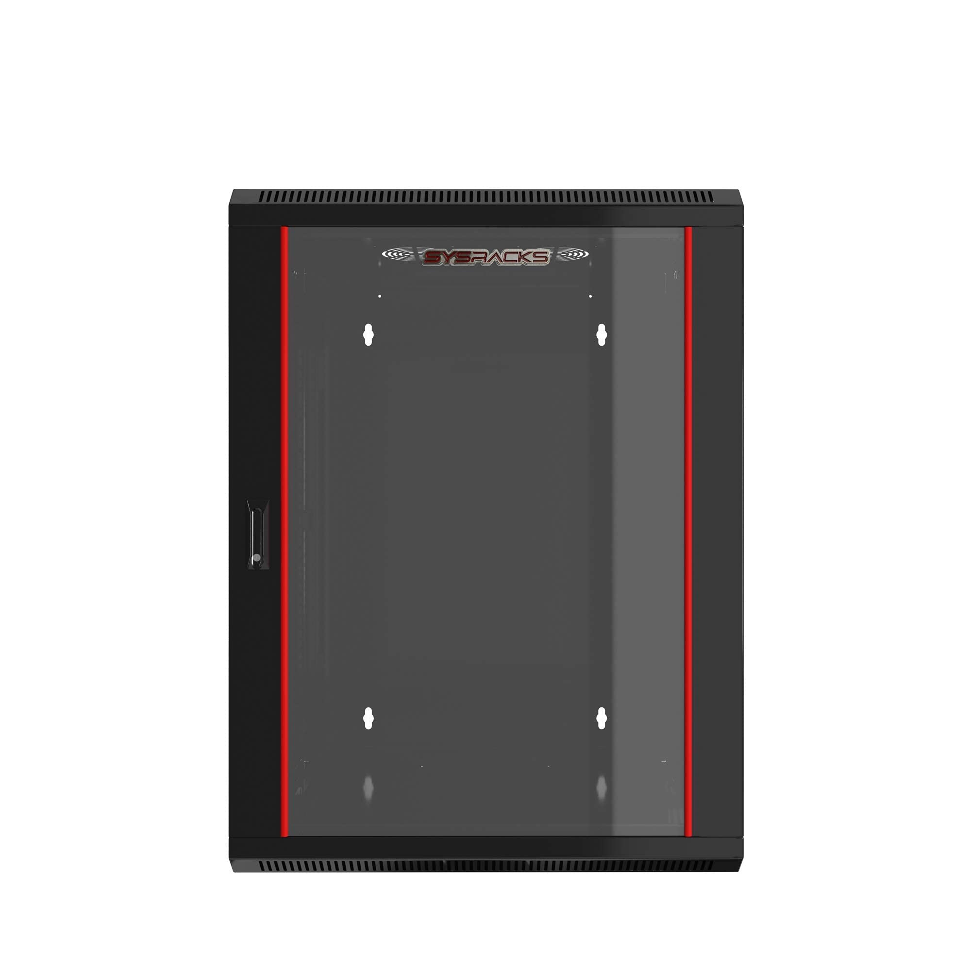 15U Wall Mount Server Rack Cabinet - Locking Network Enclosure for Electronics, AV Equipment & Data Security | 18-Inch Depth | Ideal for Home Office, Data Centers & IT Infrastructure