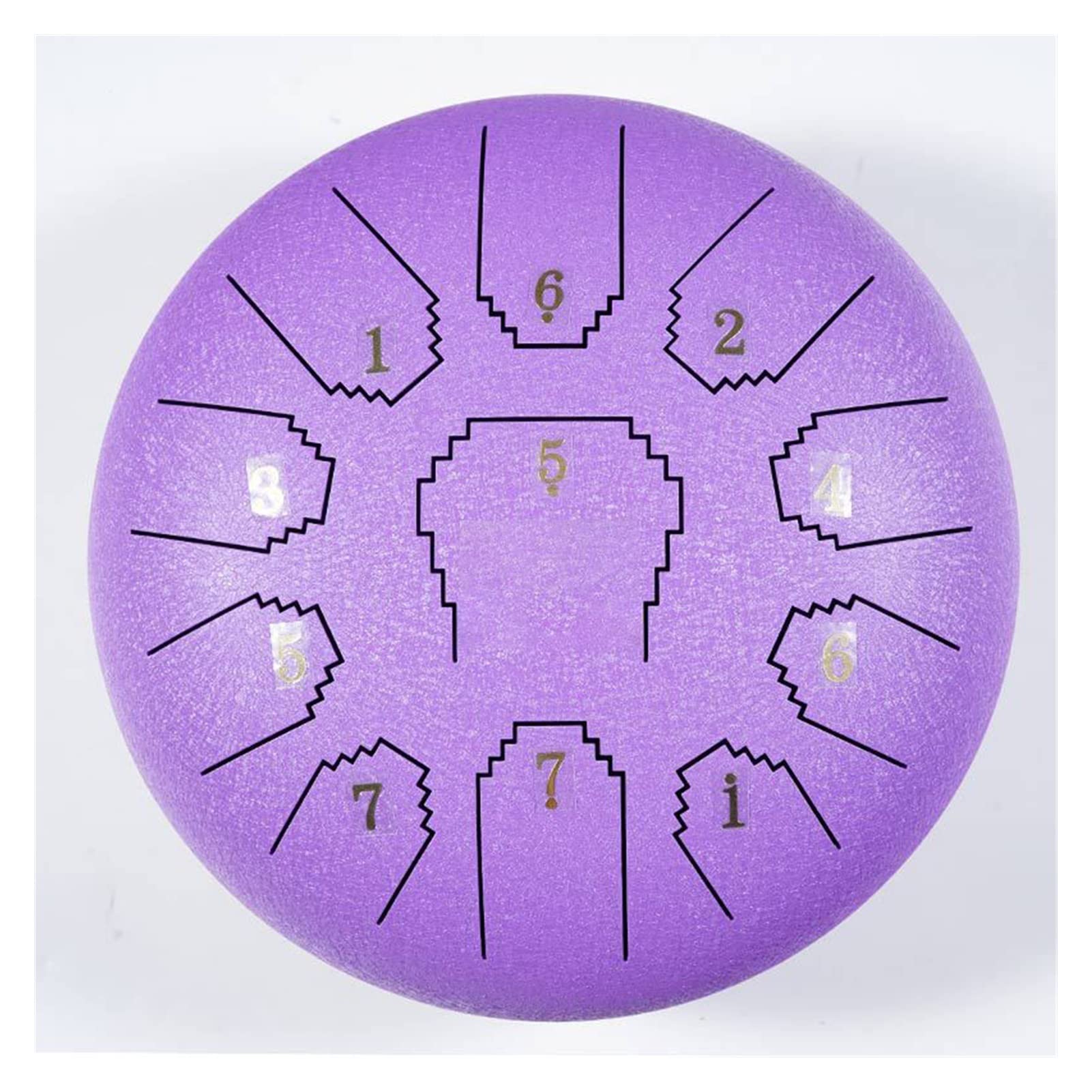 TSTS Ethereal Drum 6 Inch 8 Tone Steel Tongue Drum - Handpan Percussion Instrument for Meditation, Yoga & Relaxation - Perfect for Stress Relief & Music Therapy (Color: D)