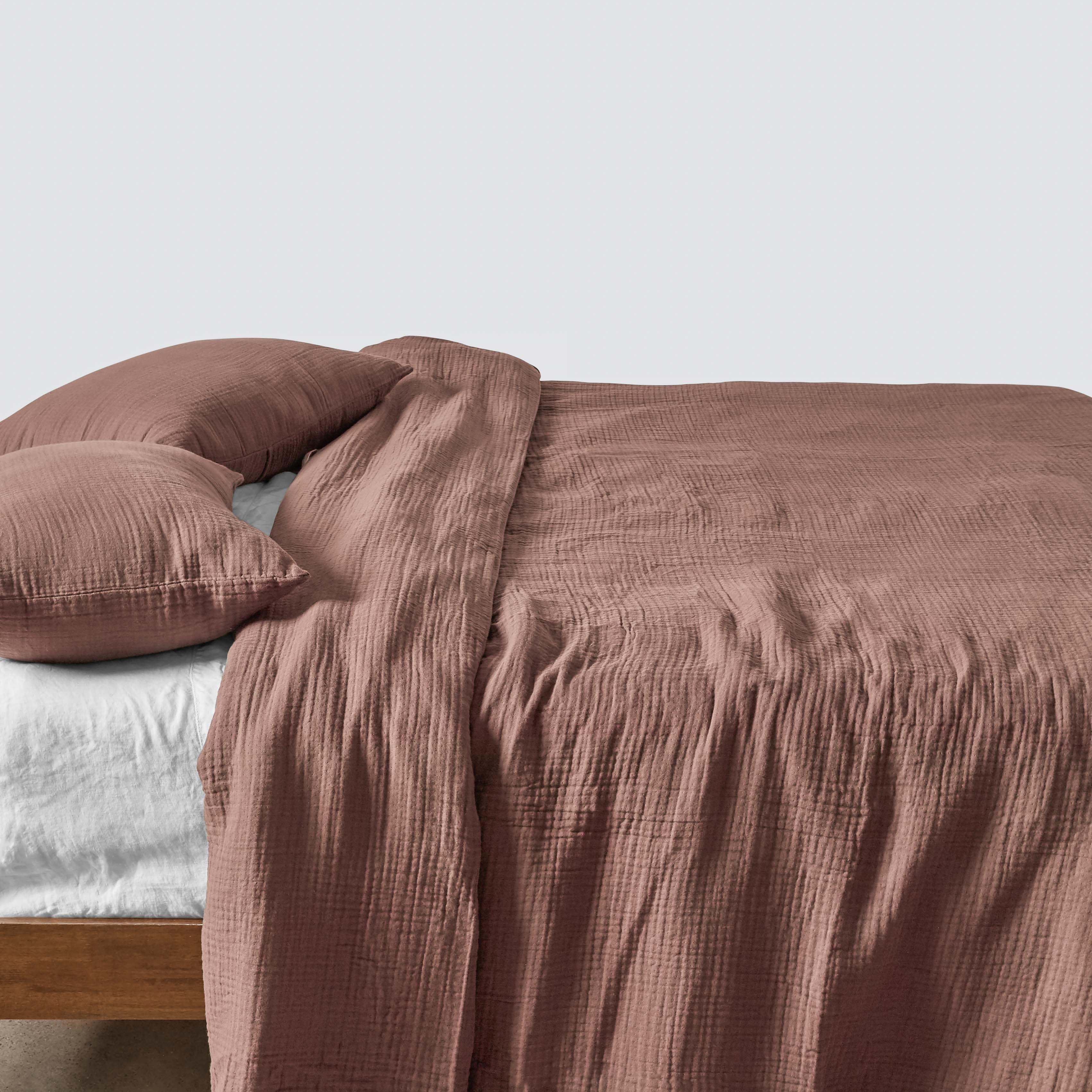 Organic Cotton Gauze Duvet Cover Set - Breathable & Soft Bedding for All Seasons | Perfect for Cozy Bedrooms, Guest Rooms & Vacation Homes