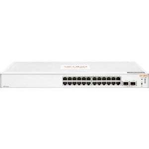 Aruba ION 1830 24G 2SFP+ Switch - 24-Port Gigabit Ethernet Network Switch with 2 SFP+ Ports for High-Speed Data Center, Office, and Enterprise Networking