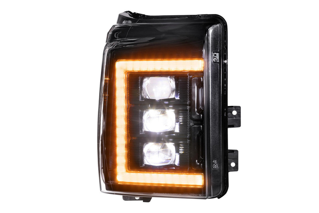 2011-2016 Ford Super Duty XB LED Headlights with Amber DRL - High Performance Off-Road Lighting for Trucks & Night Driving