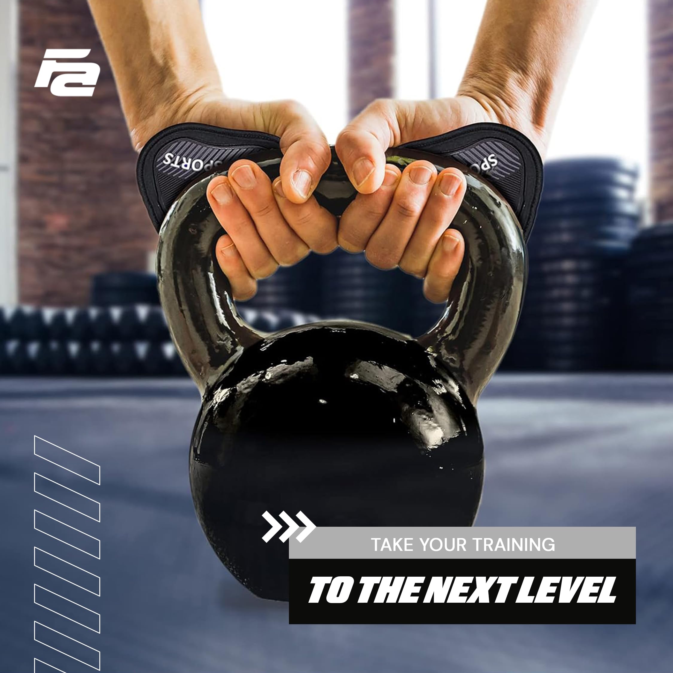 Fit Active Sports Workout Gloves for Gym - Durable Rubber Padded Gym Grips for Men & Women - Prevent Calluses & Improve Grip - Perfect for Weightlifting, CrossFit & Strength Training