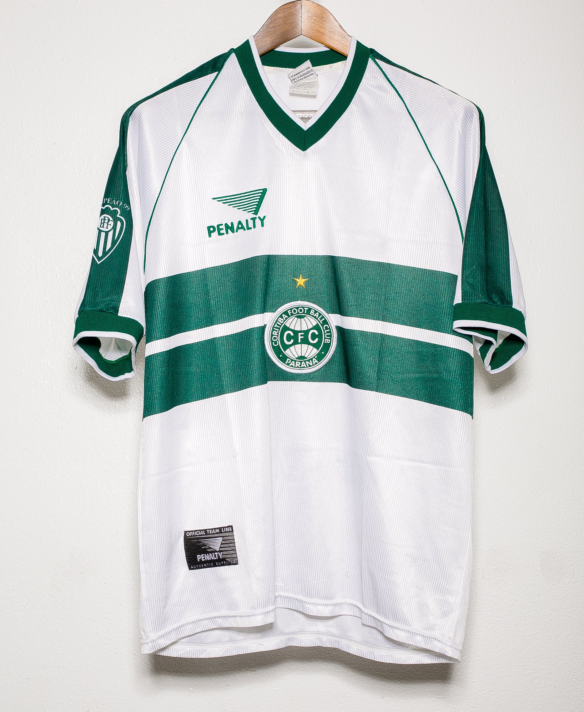 1999 Coritiba Home Jersey (Large) - Authentic Vintage Soccer Shirt for Fans & Collectors - Perfect for Matchdays, Gifts & Memorabilia Display