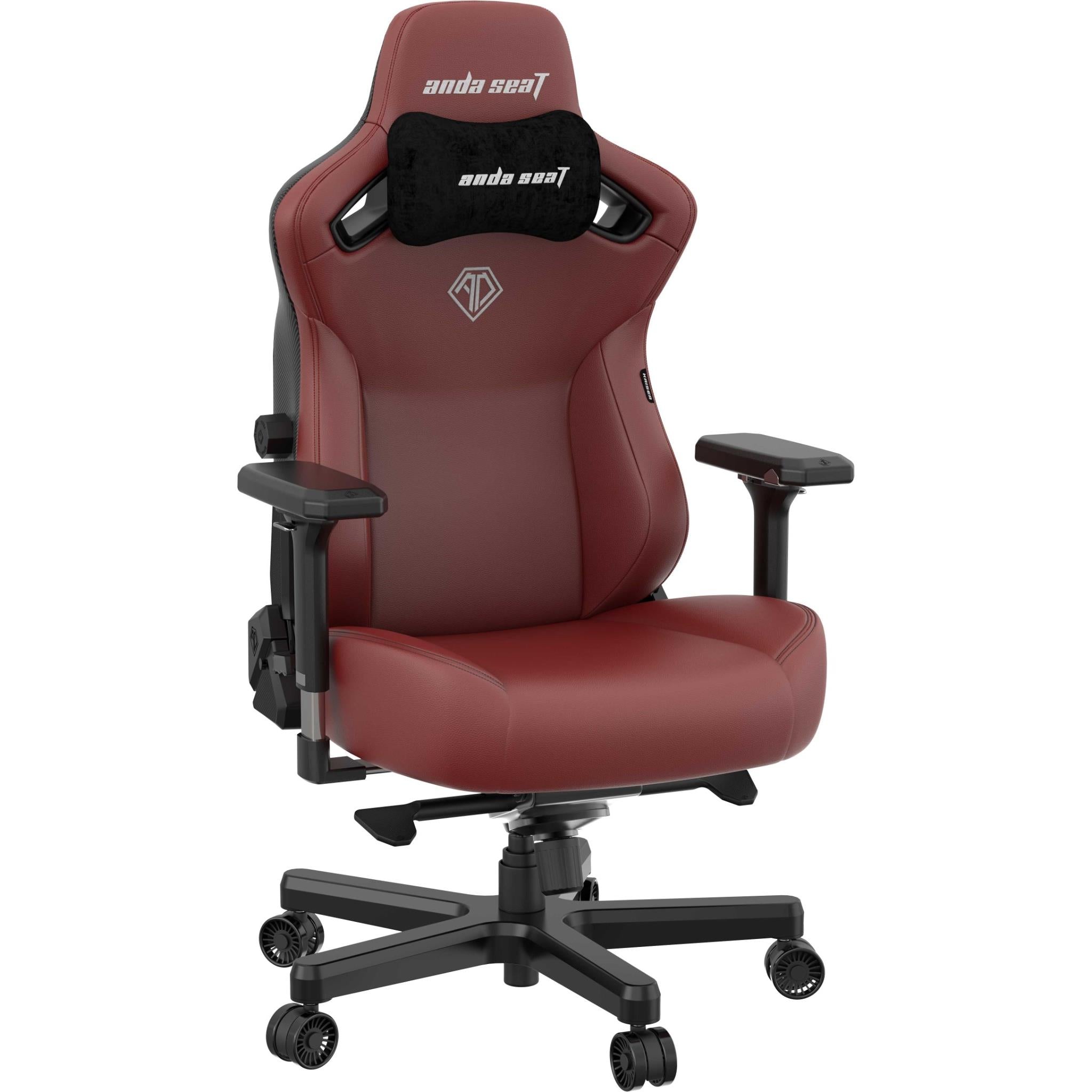 Anda Seat Kaiser 3 Series XL Premium Ergonomic Gaming Chair - Maroon Red for PC, Console & Office Use - Heavy Duty Racing Style with Lumbar Support