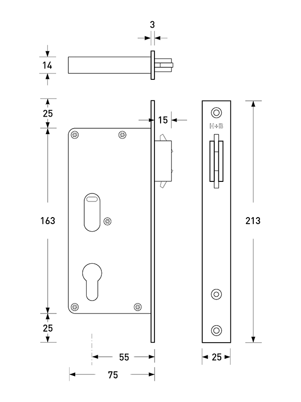 HB 630 Heavy Duty Sliding Door Lock - Secure Patio, Glass & Barn Doors - Keyless Entry & Child Safety - Perfect for Homes, Offices & Apartments