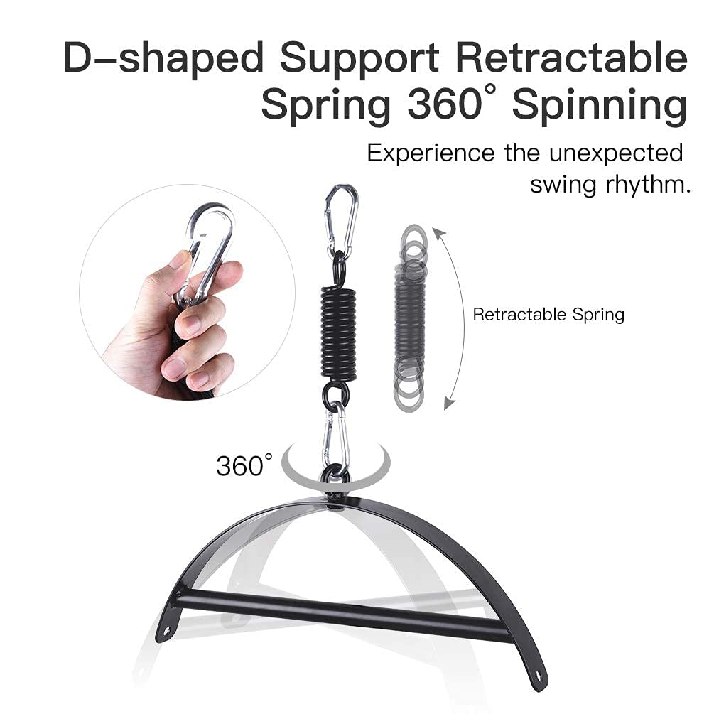 2-in-1 Ceiling & Door Sex Swing for Couples - Heavy Duty 650 lbs Capacity Adult Bondage Swing with Thick Sponge Cushion & Adjustable Straps - Perfect for Bedroom Fun, BDSM Play & Spicing Up Relationships
