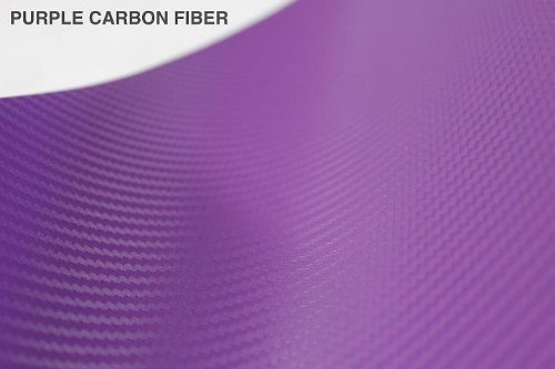 VViViD Purple 3D Carbon Fiber Vinyl Wrap Roll - 20ft x 5ft Self-Adhesive Car Wrap with Air Release Technology for DIY Vehicle, Motorcycle & Laptop Customization