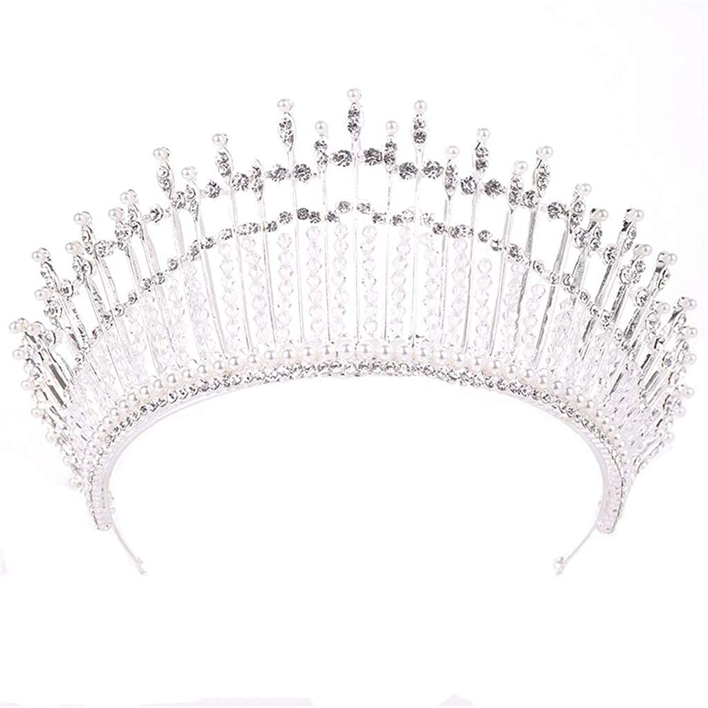 Sparkling Rhinestone Crystal Birthday Crown Headband for Girls - Prom Queen Tiara with Birthday Girl Sash - Perfect for Birthday Parties, Pageants & Special Occasions (Silver)