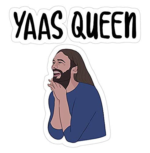 JVN Yaas Queen 1 Premium Vinyl Decal Sticker - Waterproof Durable Car, Laptop, Phone, Wall, Truck Stickers - Perfect for Windows, Vehicles, Home Decor & Personalization