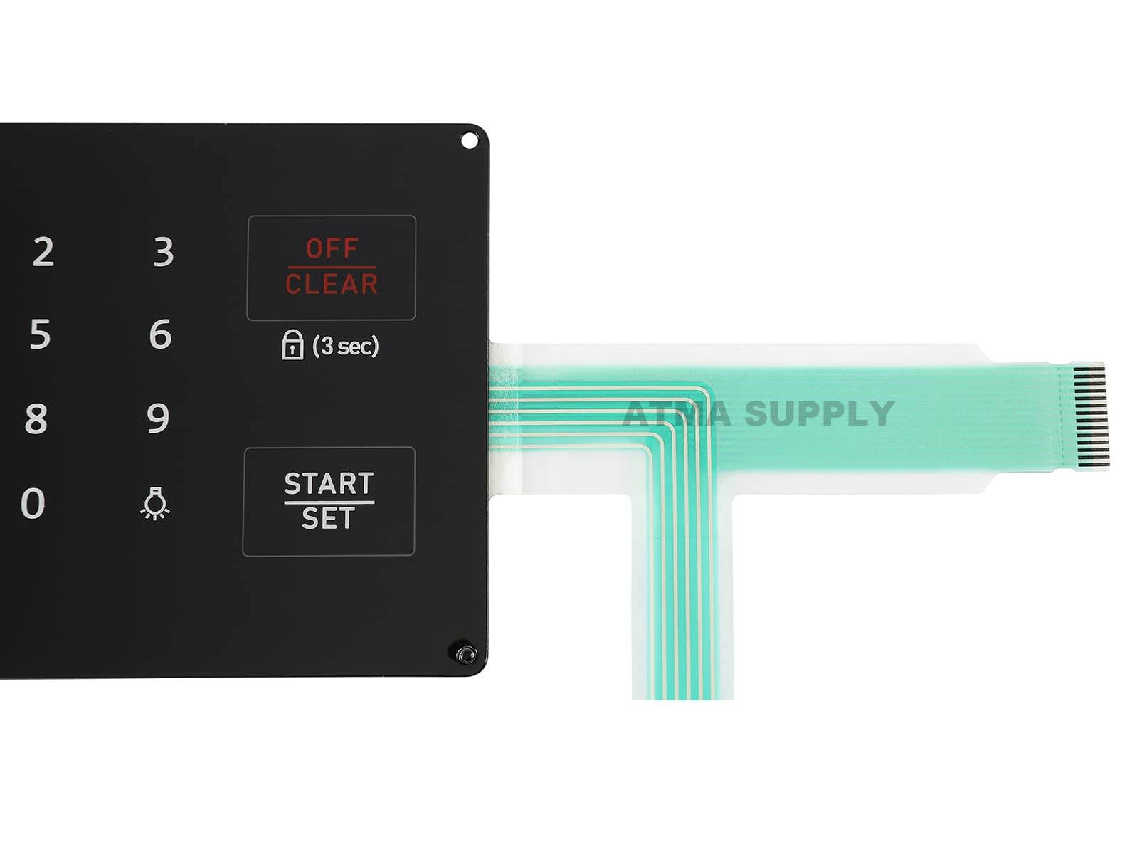 DG34-00027B Membrane Switch Touchpad Replacement for Samsung Range Oven - Compatible with DG34-00027A PS11735749 AP5986689 | Durable Control Panel for Easy Cooking & Baking | ATMA SUPPLY