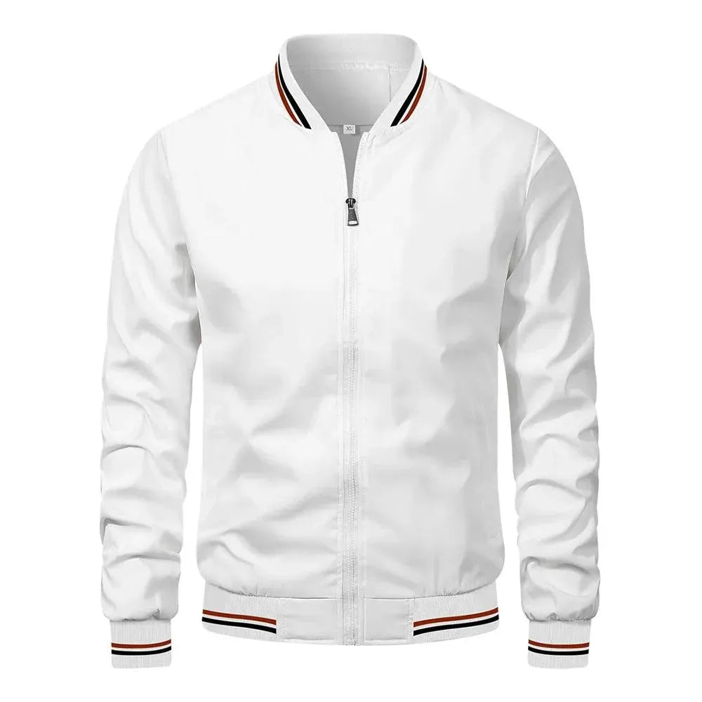 Men's Casual Bomber Harrington Jacket - Lightweight Comfortable Outerwear for Everyday Wear | Perfect for Streetwear, Travel & Outdoor Activities