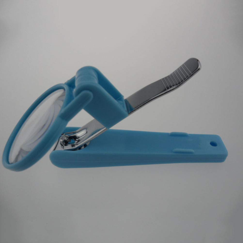 **Professional Nail Scissors & Clipper Set with Magnifying Glass - Safe Baby, Elderly & Children Nail Trimmer - Precise Fingernail & Toenail Cutter for Infants & Seniors - Perfect for Home, Travel & Salon Use**