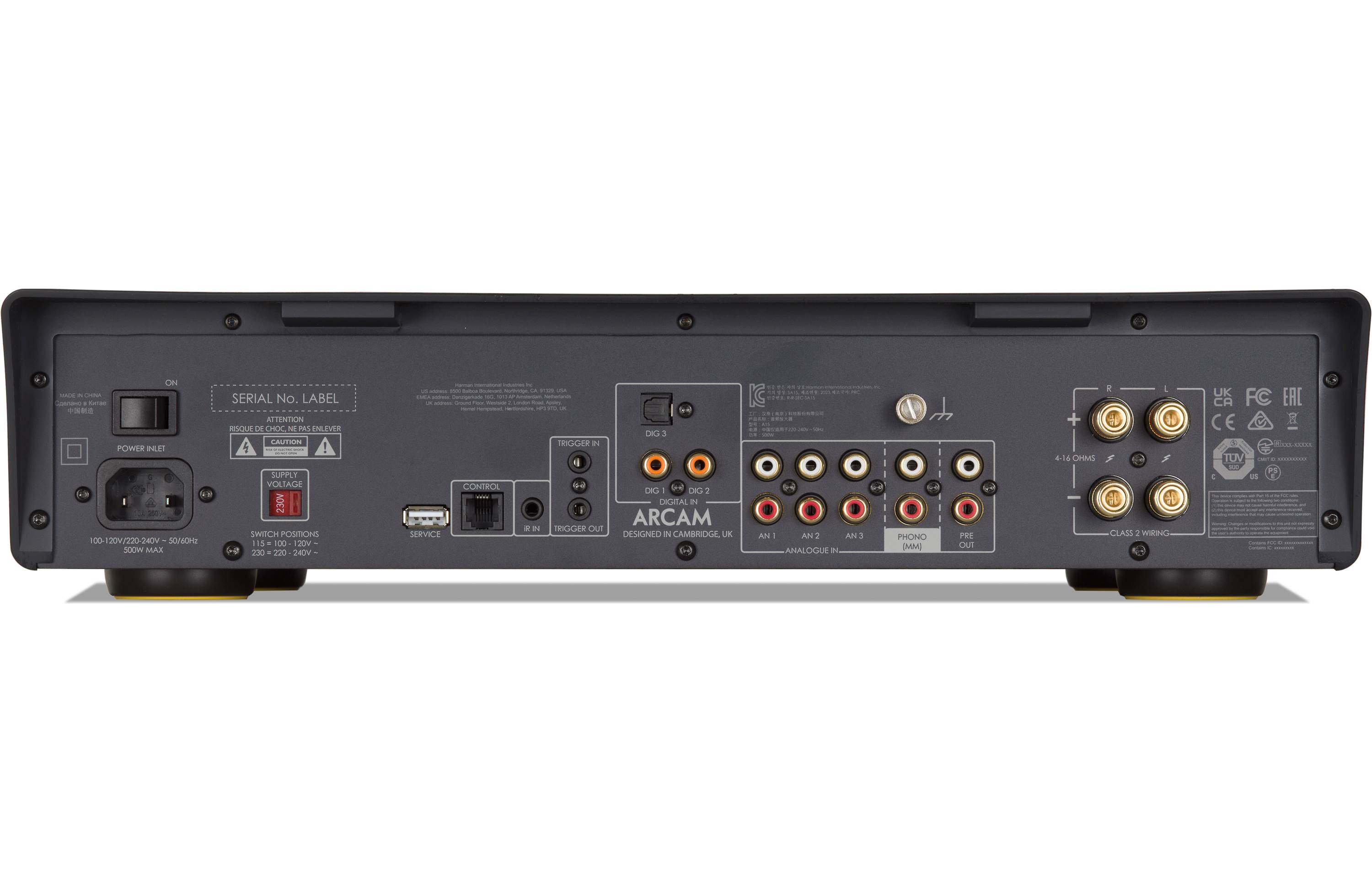 Arcam A15 Stereo Integrated Amplifier with Built-In DAC & Bluetooth - High-Fidelity Audio for Home Theater & Music Listening