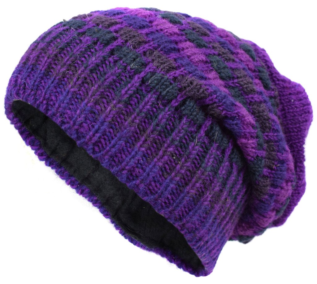 Warm Fleece-Lined Knit Beanie Hat for Men & Women - Soft Gheri Wool Winter Hat in Multiple Colors - Perfect for Skiing, Snowboarding & Outdoor Activities