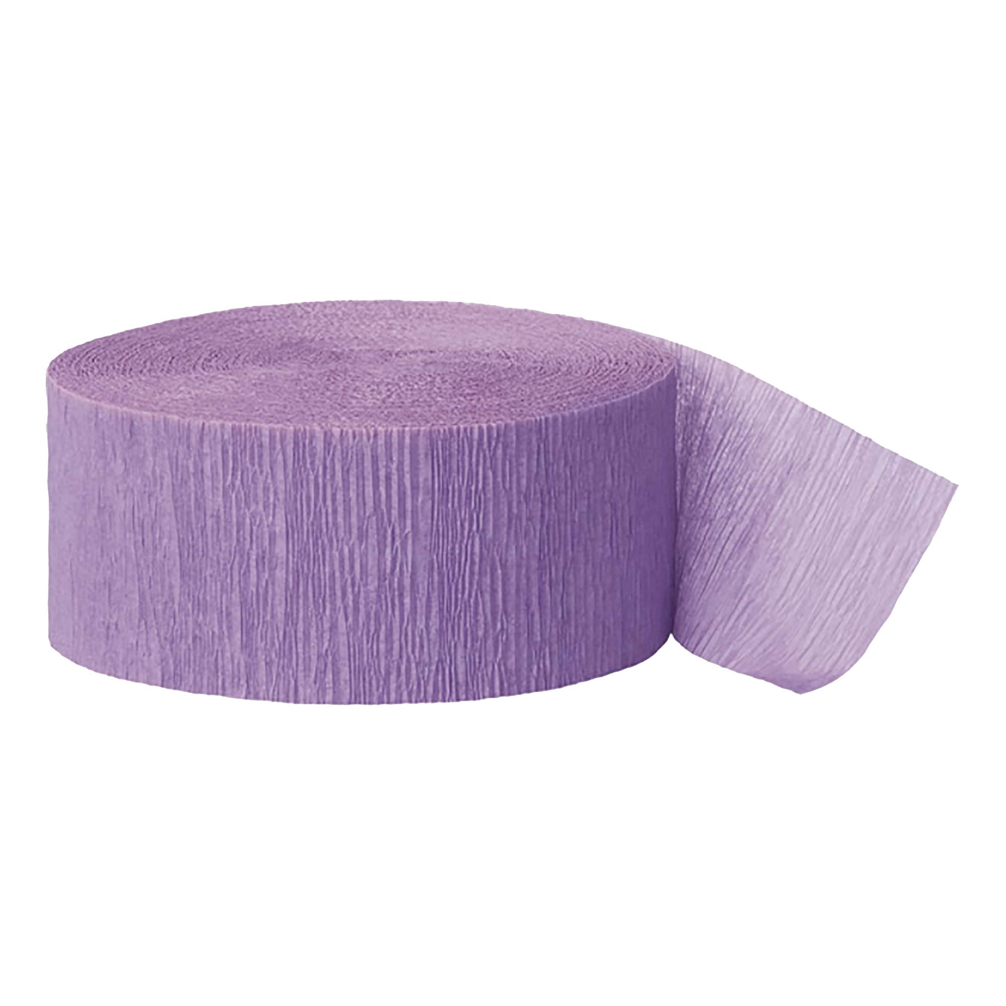 81ft Lavender Crepe Streamer Roll - Perfect for Birthday Parties, Baby Showers & Wedding Decorations
