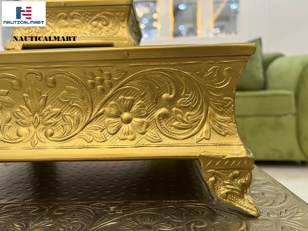 Elegant 22-Inch Brass Finish Wedding Cake Stand – Perfect for Bridal Showers, Anniversary Celebrations & Tiered Dessert Displays