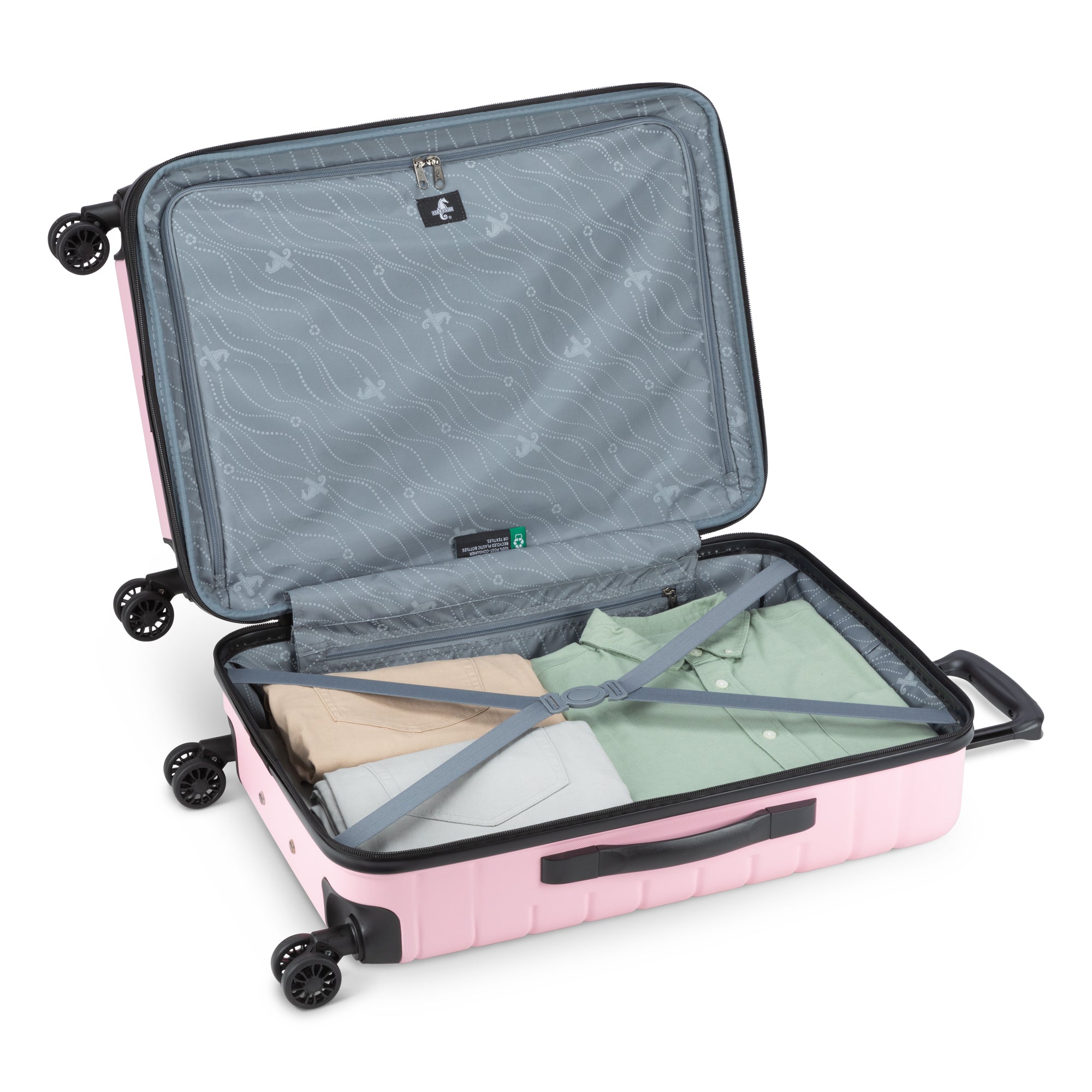 Atlantic Riptide Spinner 3-Piece Luggage Set - Lightweight Spinner Suitcase with 360° Wheels for Travel, Business Trips & Vacations | Carry-On, Medium & Large Luggage Combo