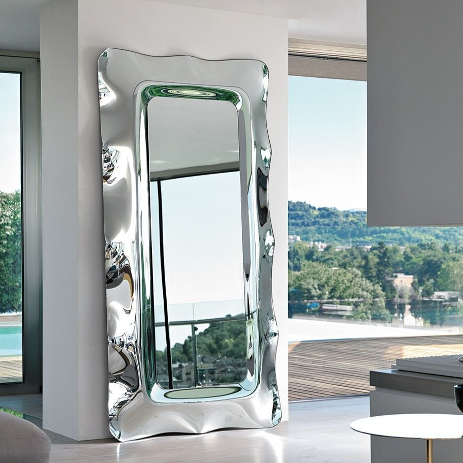 Fiam Dorian Mirror - Elegant Wall Mirror for Home Decor, Living Room, Bedroom & Bathroom | Perfect for Modern Interior Design & Stylish Home Staging