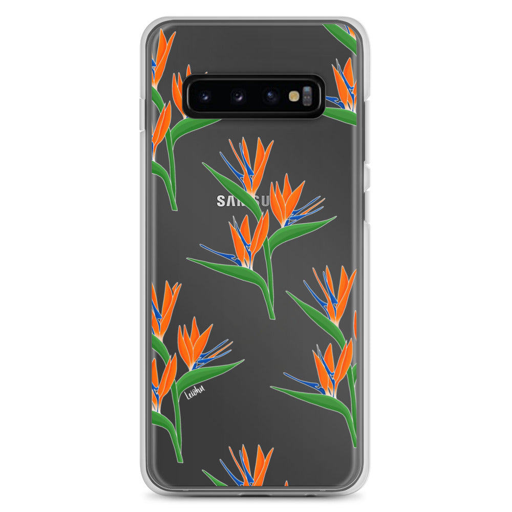 Bird of Paradise Clear Phone Case for Samsung Galaxy - Slim Protective Cover for Everyday Use & Travel
