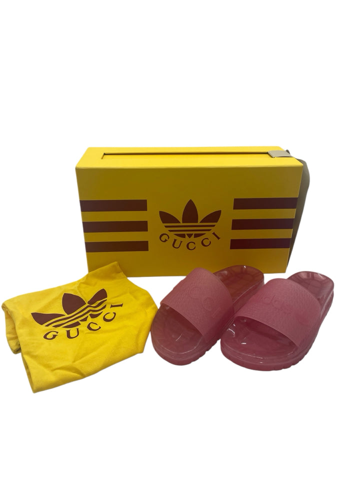 Gucci x Adidas Jelly Slides for Women - Size 36 (US 6) | Comfortable Summer Sandals for Beach, Pool & Casual Wear