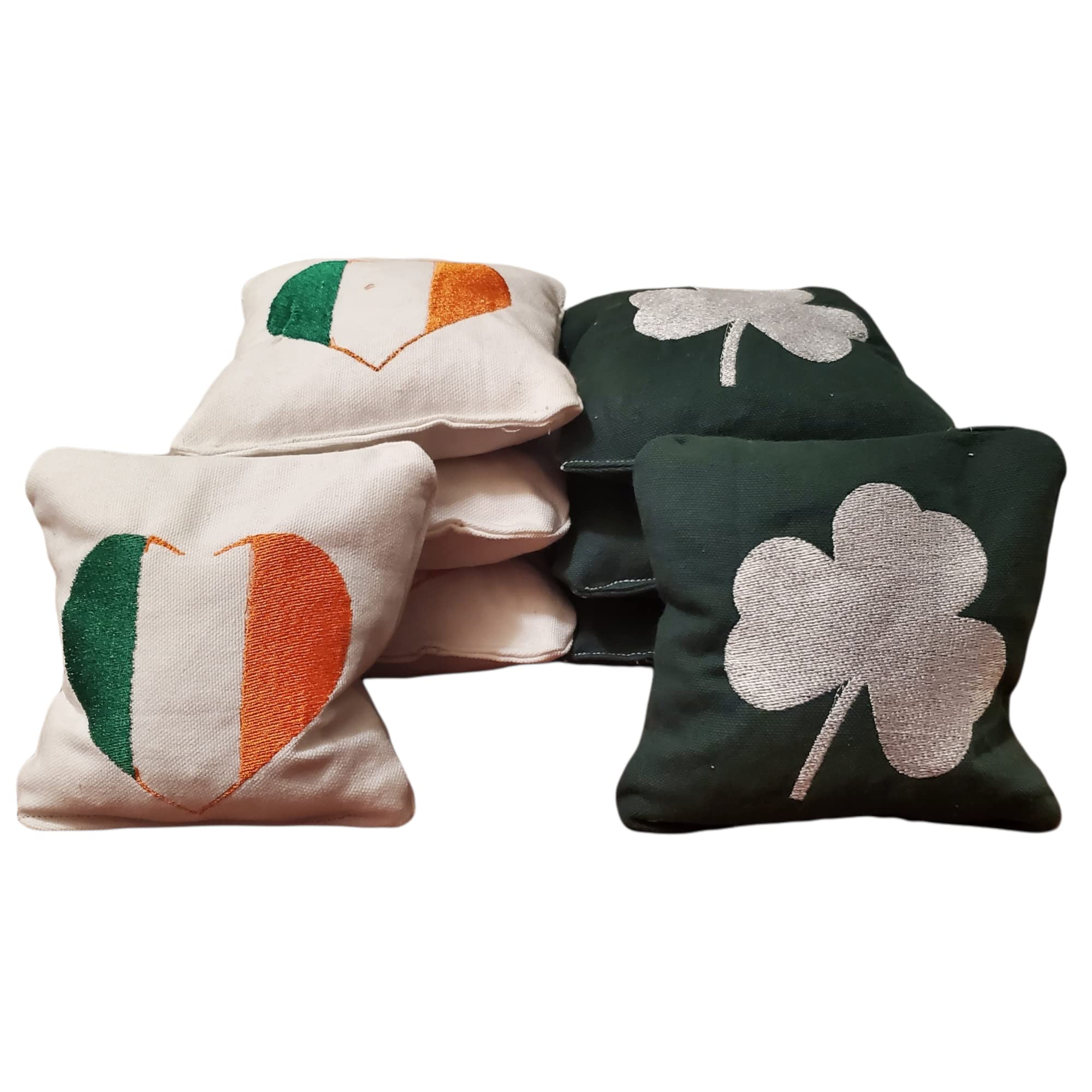 Premium St. Patrick's Day Cornhole Bags Set of 8 - Heavy Duty Bean Bags for Outdoor Lawn Games, Parties & Tailgating - Perfect for Backyard Fun, Irish Themed Events & Holiday Celebrations