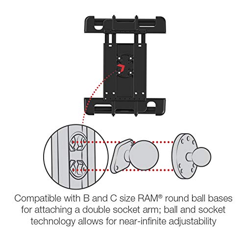 RAM Mounts RAM-HOL-TAB17U Tab-Tite Tablet Holder for Apple iPad Gen 1-4 with Case | Compatible with RAM B 1