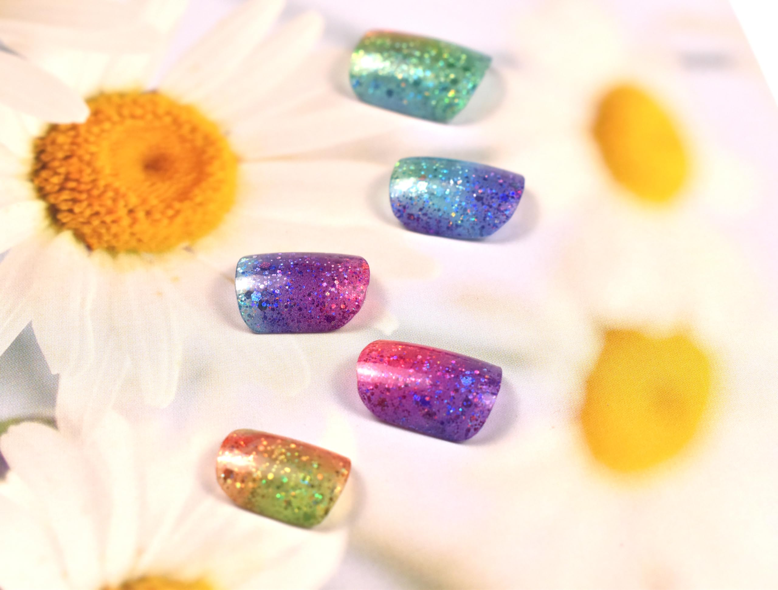 Glitter Nail Polish Stickers - Waterproof Long Lasting Nail Art Wraps with Sequins, No UV Lamp Needed | Perfect for DIY Manicures, Parties & Special Occasions