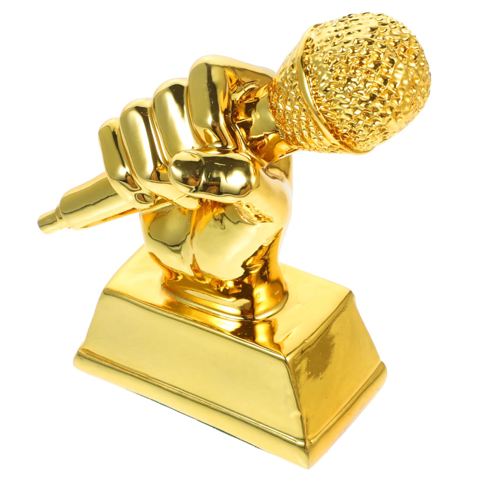 3Pcs Mini Microphone Trophies for Kids - Resin Singing Competition Awards, Musical Prize Microphones for Children's Crafts | Perfect for Talent Shows, School Events & Party Favors