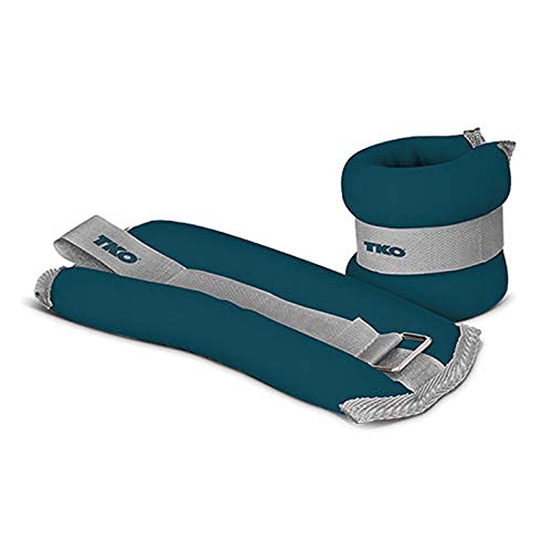 TKO Neoprene Adjustable Wrist & Ankle Weights Set for Women & Men - 2.5 lbs Each - Fitness Training, Walking, Running, Toning Workouts