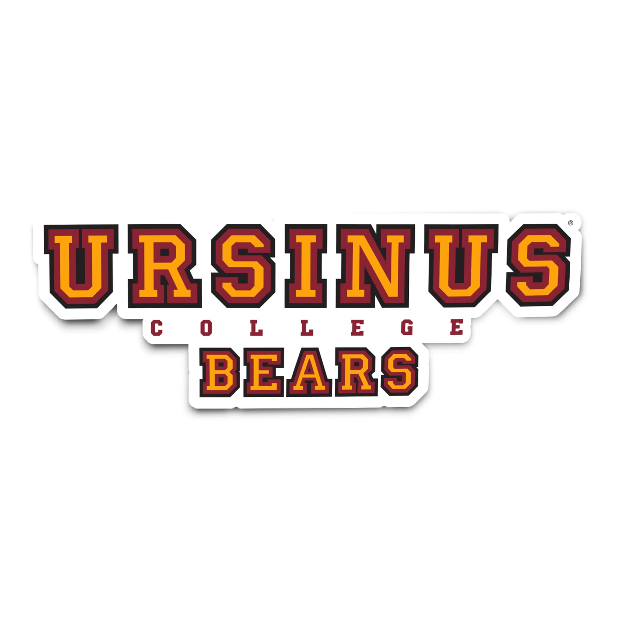 Desert Cactus Ursinus College Sticker - Vinyl Decal for Laptop, Water Bottle, Car & Scrapbook - Waterproof & Durable - Perfect for College Students, Alumni & Fans (IND 00009a)