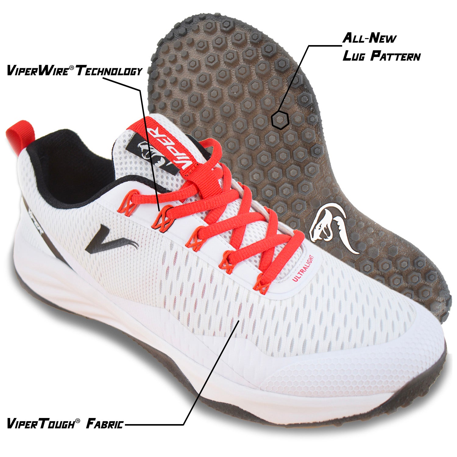 Viper Ultralight Turf Soccer Cleats for Men & Women - Lightweight Football Shoes with Enhanced Traction (Yellow/Orange) - Perfect for Artificial Grass, Training & Matches