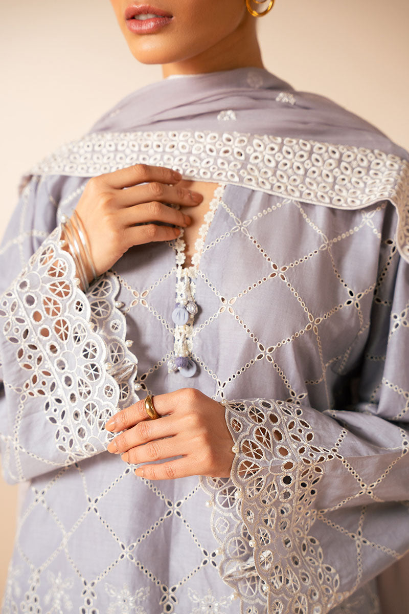 LAVENDER AURA 3PC CHIKANKARI SUIT | Hand Embroidered Cotton Kurta Set | Traditional Indian Ethnic Wear for Women | Perfect for Weddings, Festivals & Special Occasions