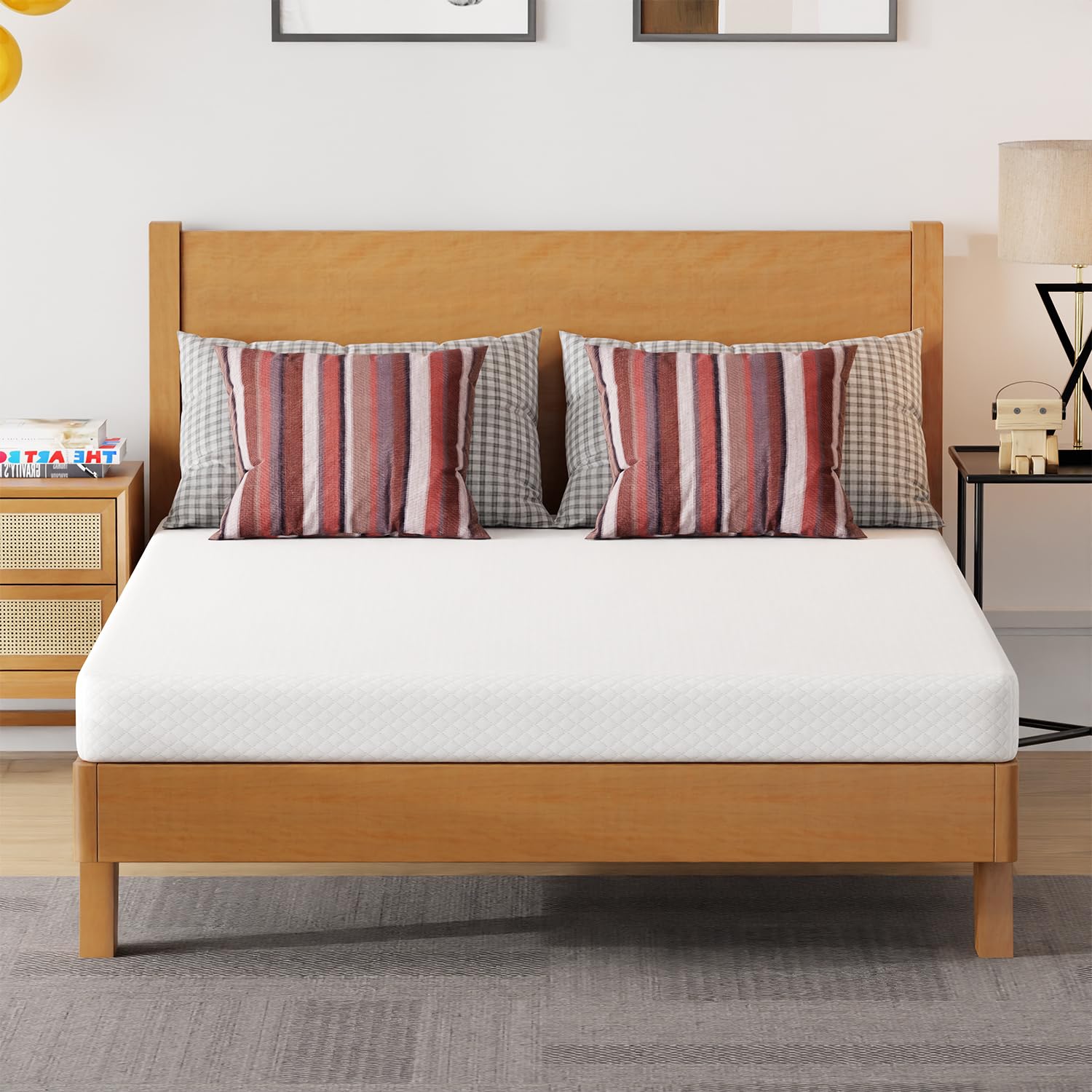 5 Inch Gel Memory Foam Mattress - Medium-Firm Support for Pressure Relief & Cool Sleep - CertiPUR-US Certified - Perfect for Kids & Adults - Full Size Mattress in a Box - Ideal for Guest Rooms, Dorms & RVs