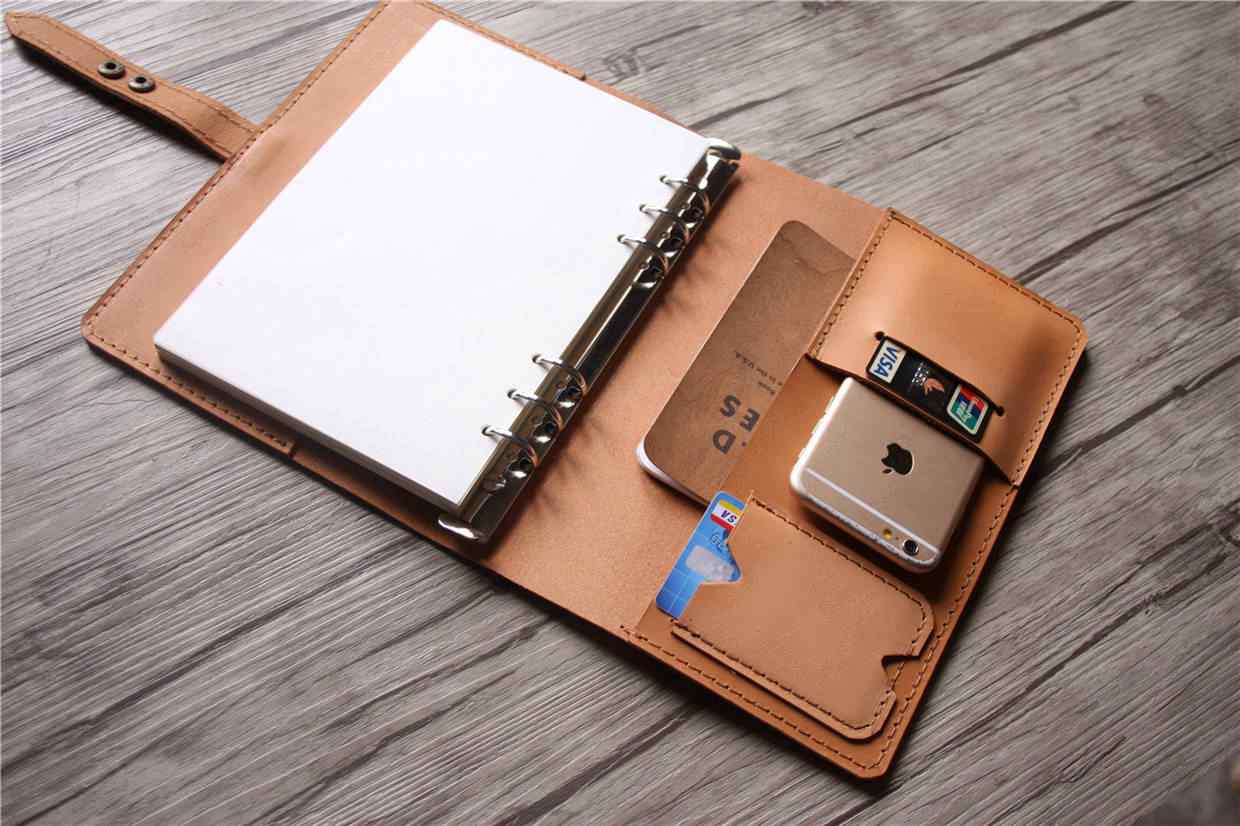 Personalized Monogram Leather Weekly Meal Planner Notebook - Perfect for Meal Prepping, Grocery Lists & Healthy Eating Organization
