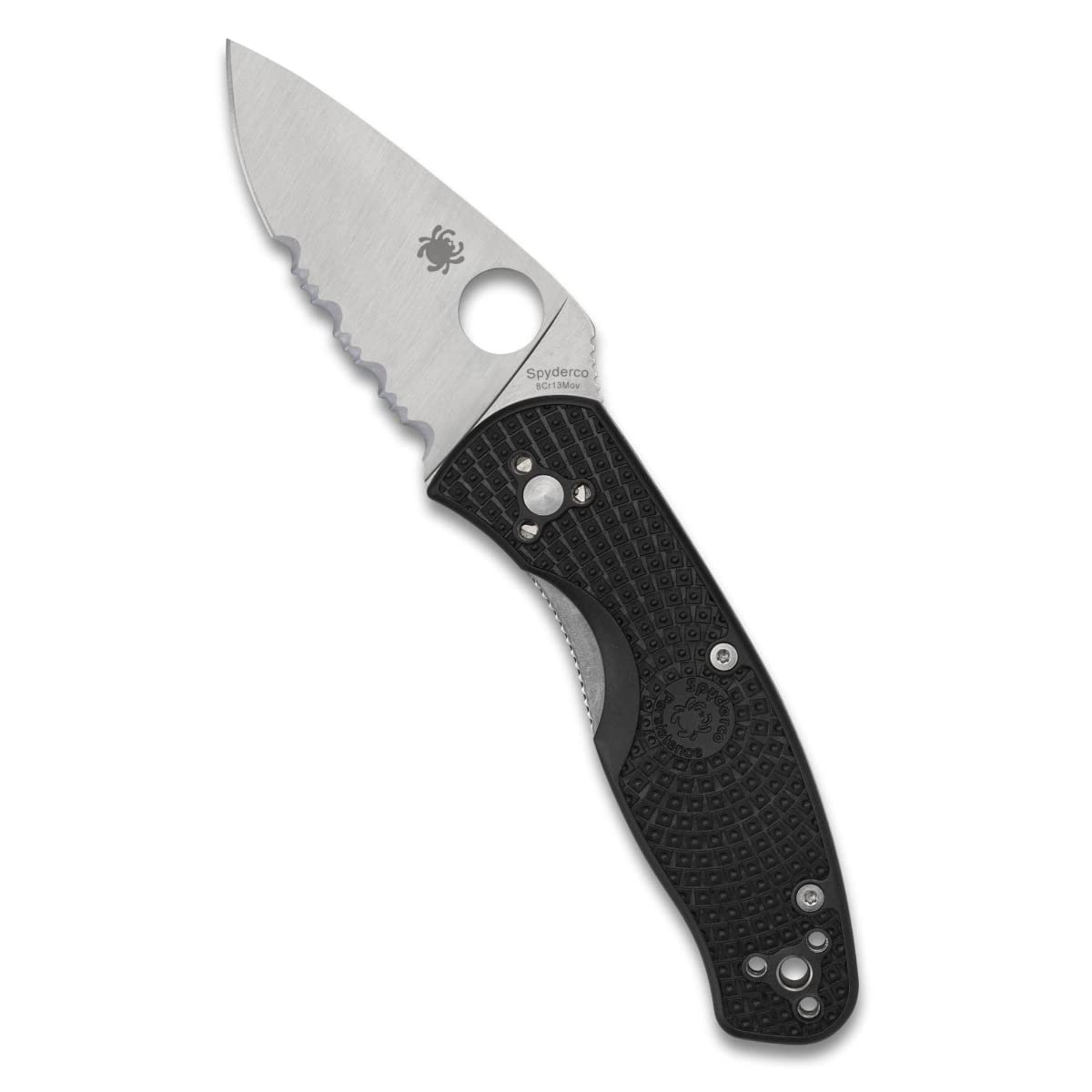Spyderco Endura4 Lightweight Orange FRN Plain Edge Knife - EDC, Outdoor, Camping & Survival Tool