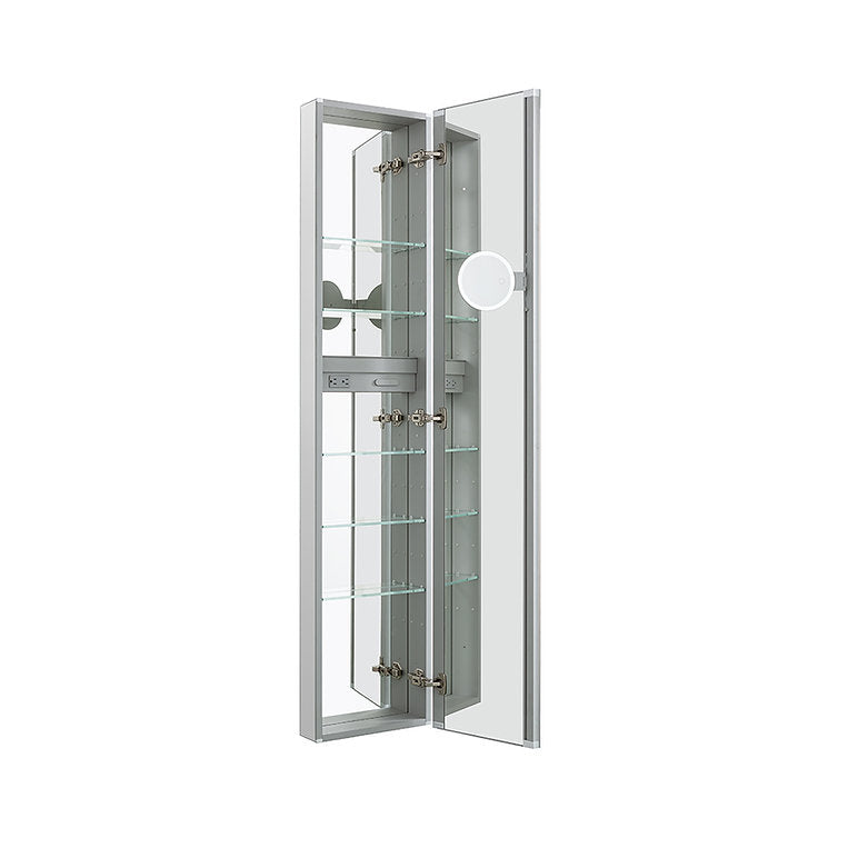 Aquadom Royale 15x70 Tall Medicine Cabinet with Adjustable Right/Left Hinge - Perfect for Bathroom Storage & Organization