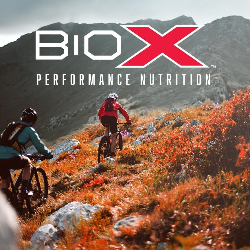 BioX Protein 32 Bar - High Protein, Low Sugar, High Fiber Snack Bar (32g Protein, 1g Sugar, 8g Fiber) with Casein, Whey Protein Isolate & Hydrolyzed Whey Protein - Box of 12 Cookies & Cream Flavor Bars for Gym, Hiking & Post-Workout Recovery