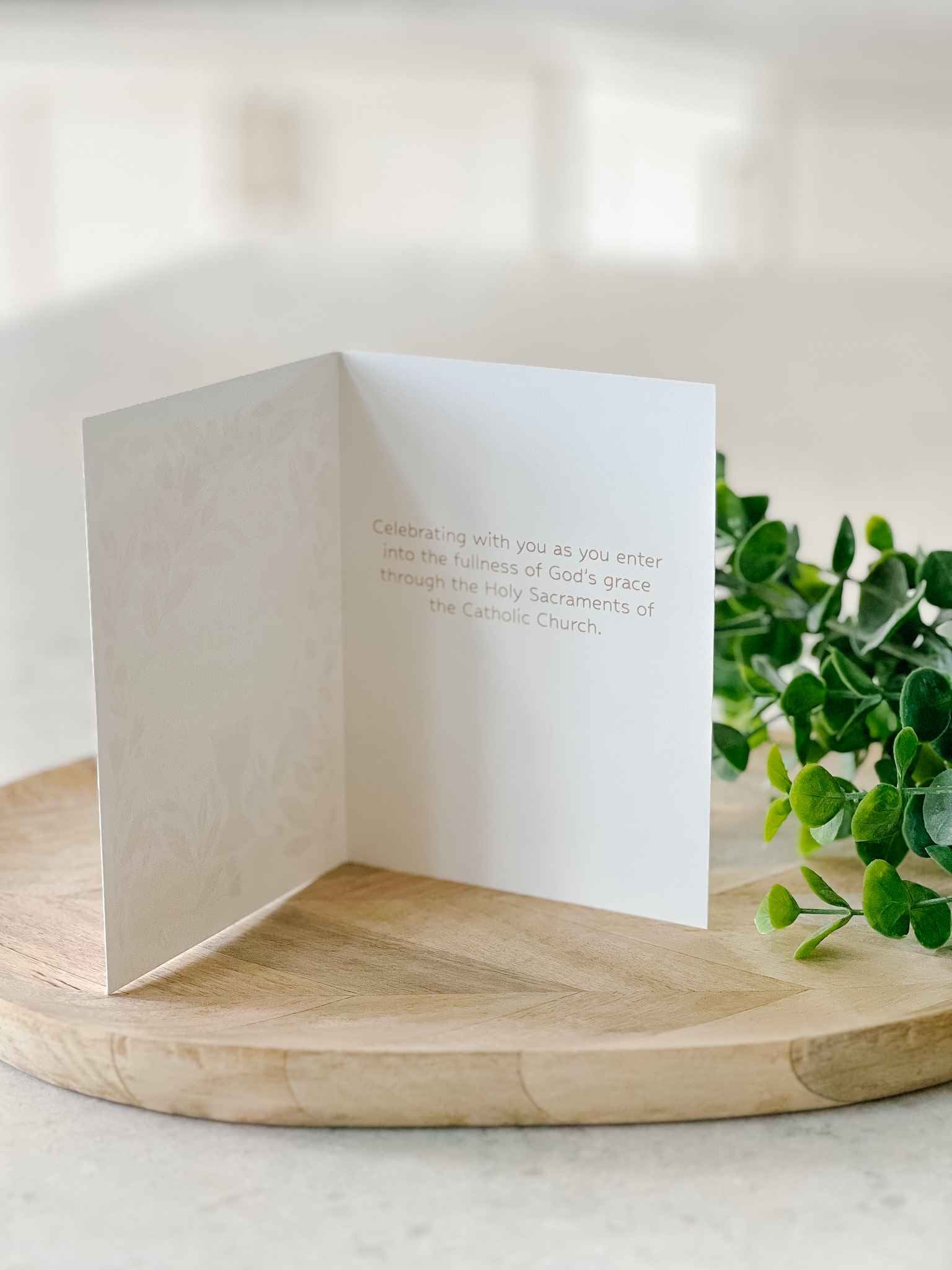 Welcome Home RCIA Greeting Card - Pink Heart Design for Religious Celebrations & Homecoming Parties