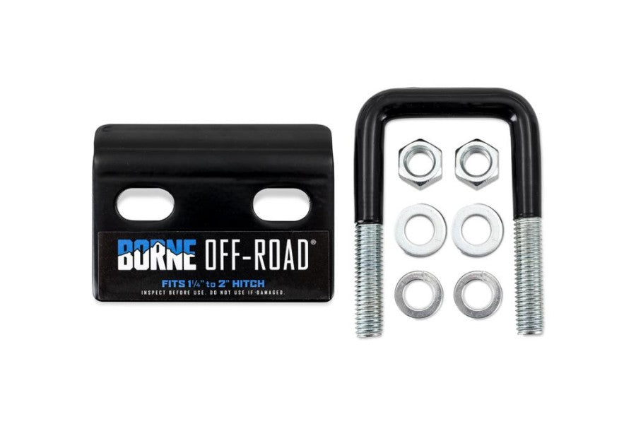 Borne Off Road Hitch Tightener - Heavy Duty Black Trailer Hitch Tightener for Trucks, SUVs & RVs - Secure Towing on Rough Terrain & Off Road Adventures