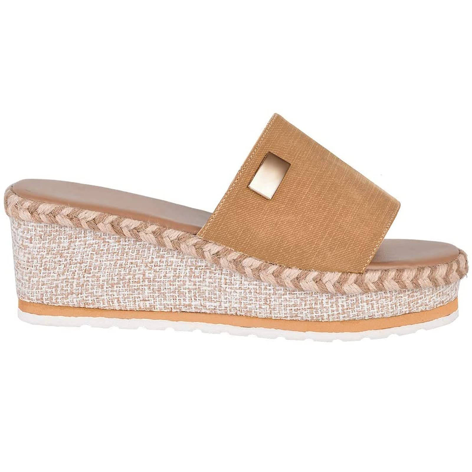 Women's Platform Sandals with Wedge Heel & Adjustable Straps - Comfortable Summer Beach Shoes for Women | Perfect for Vacation, Poolside, and Casual Outings