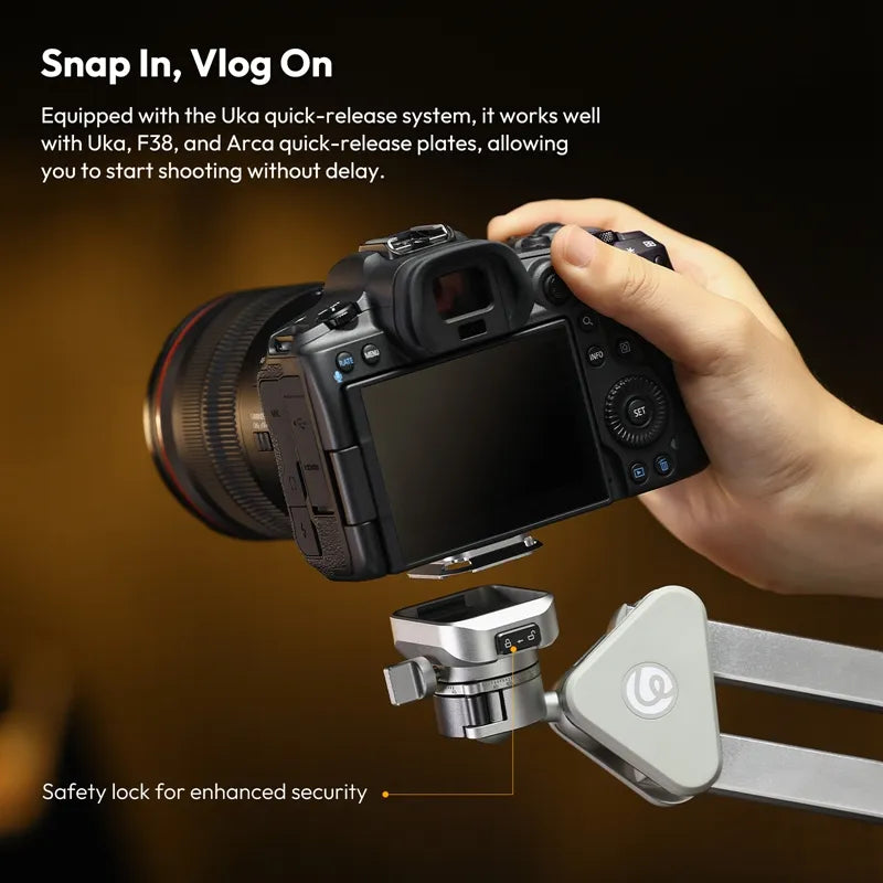 Ulanzi TH04 Overhead Camera Mount T088 - Adjustable DSLR Tripod Stand for YouTube, TikTok & Live Streaming - Perfect for Unboxing, Cooking & Craft Videos