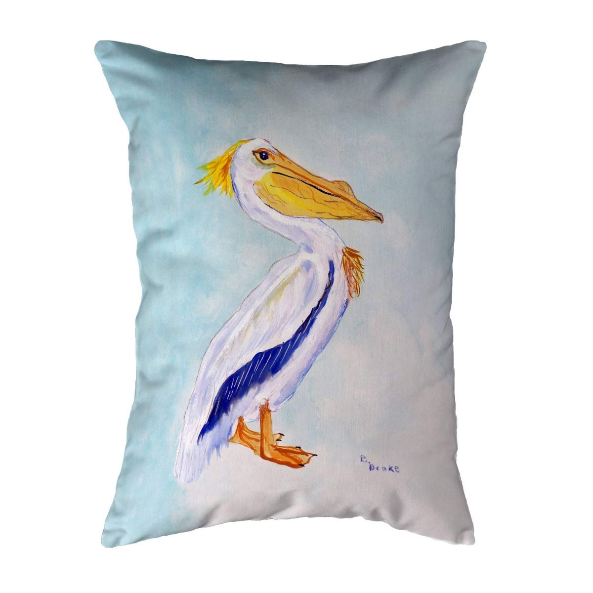 Betsy Drake KS177 Decorative Throw Pillow 11x14 Inches - Multi-Color Soft Cushion for Sofa, Bed, Living Room & Home Decor