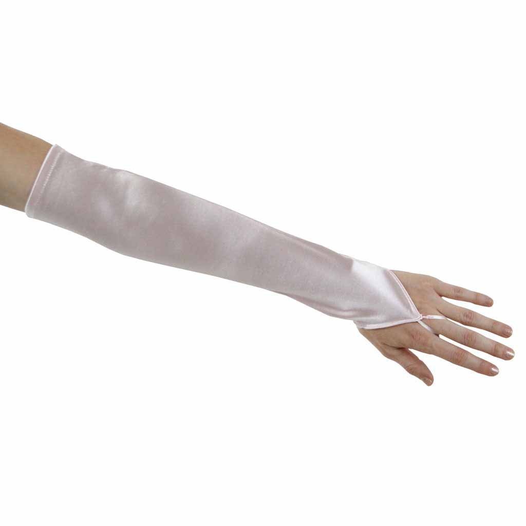 Greatlookz Soft Serenade Fingerless Elbow Length Gloves for Women - Light Pink | Warm Winter Accessories for Driving, Typing & Outdoor Activities