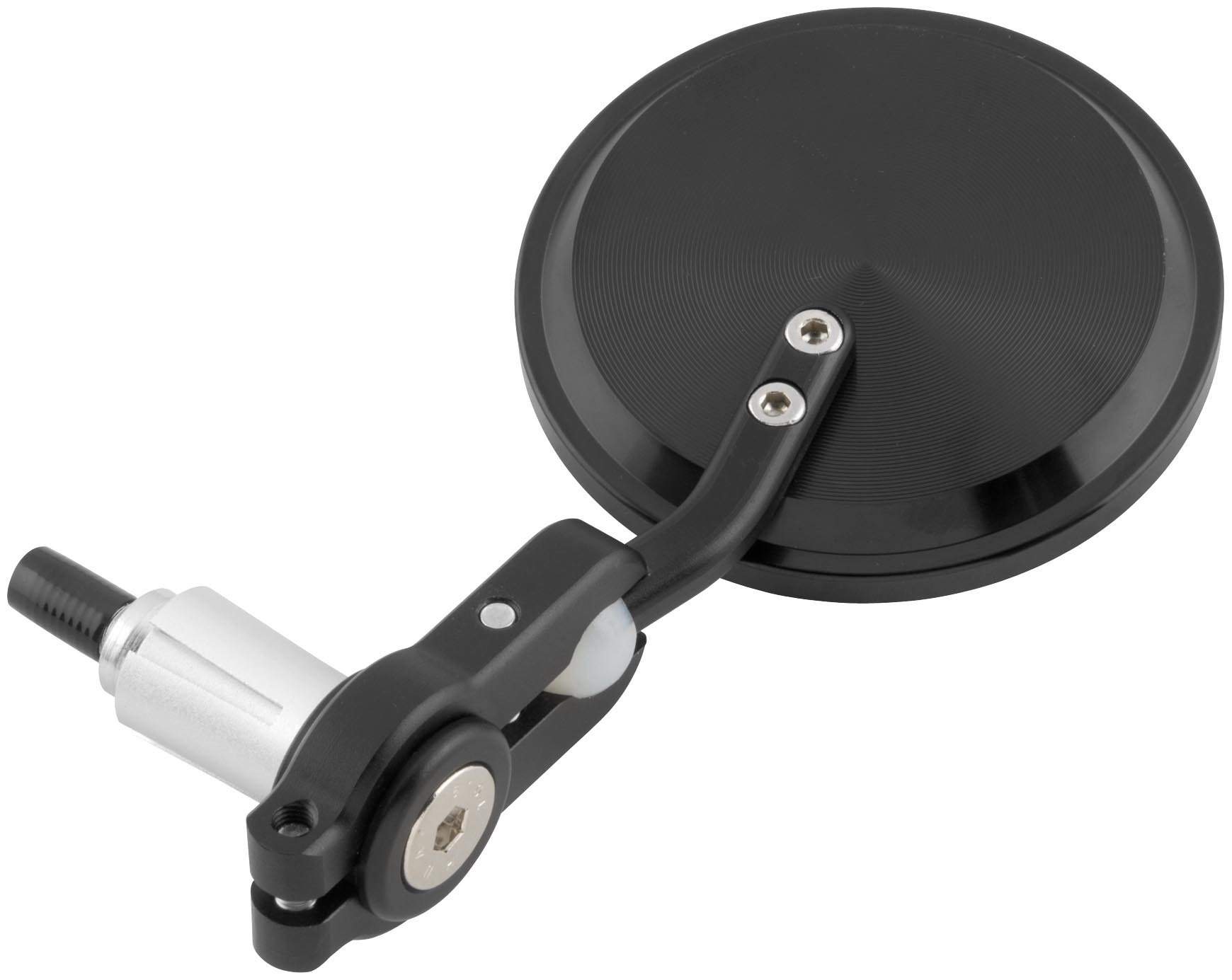 BikeMaster FHM075DCSB Black DC Folding Bar End Mirrors for 7/8